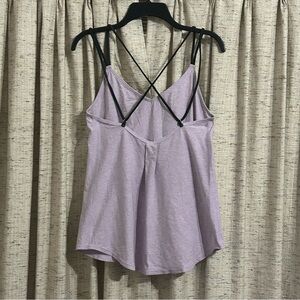 Lululemon Breezy Tank Heathered in Pretty Purple / Deep Coal